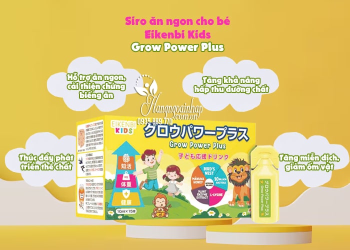 Siro ăn ngon cho bé Eikenbi Kids Grow Power Plus Nhật Bản 99