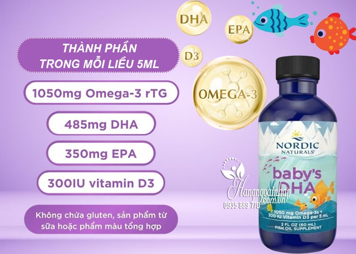 Siro Baby’s DHA Omega-3 With Vitamin D3 Nordic Naturals 60ml 44