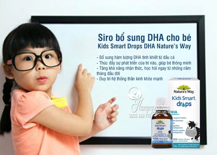 Siro bổ sung DHA cho bé Kids Smart Drops DHA Nature’s Way 7