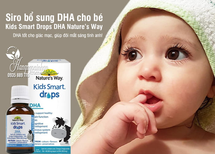 Siro bổ sung DHA cho bé Kids Smart Drops DHA Nature’s Way 1