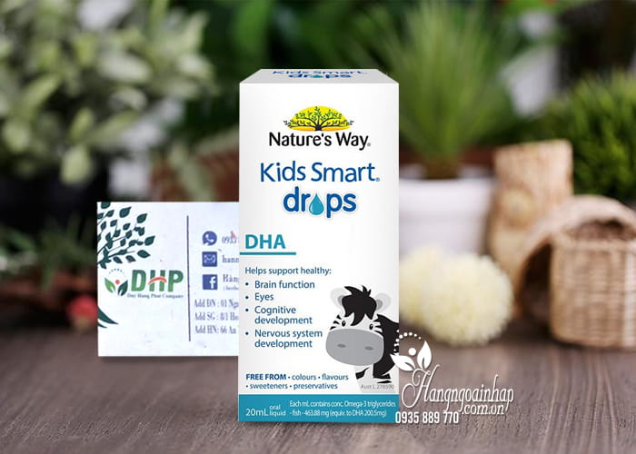 Siro bổ sung DHA cho bé Kids Smart Drops DHA Nature’s Way 9