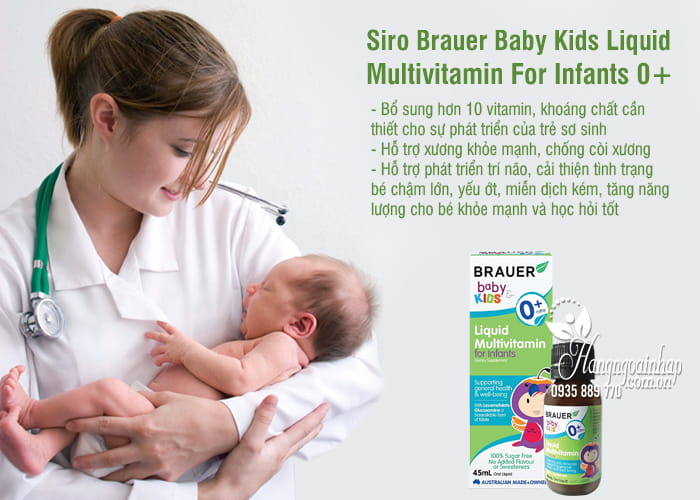 Siro Brauer Baby Kids Liquid Multivitamin For Infants 0+ 2