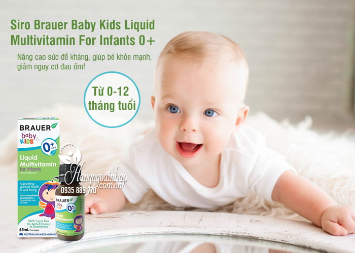 Siro Brauer Baby Kids Liquid Multivitamin For Infants 0+ 1