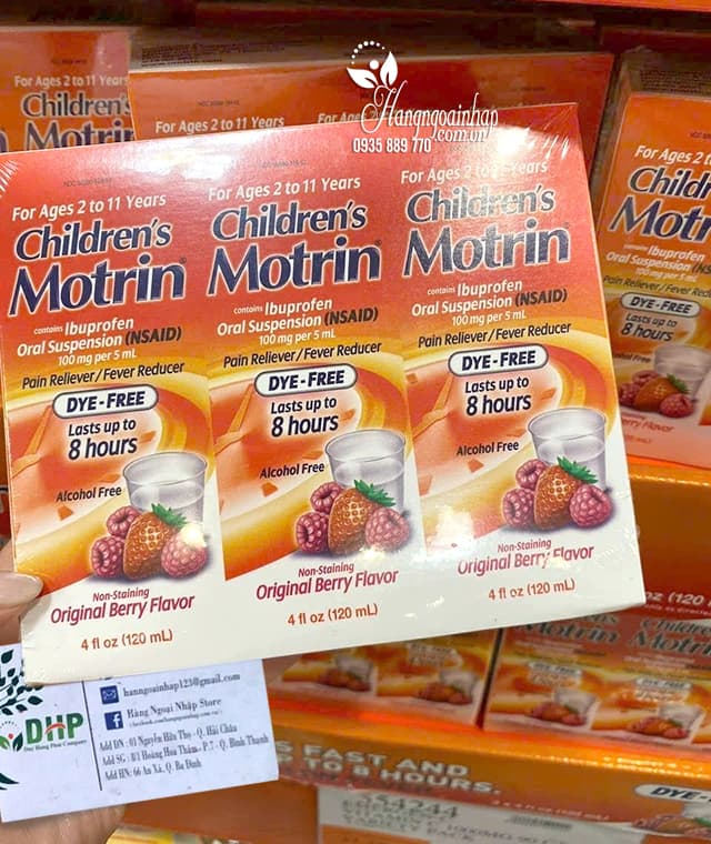 Siro hạ sốt giảm đau Children’s Motrin cho bé 2-11 tuổi 7