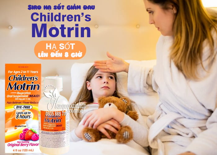 Siro hạ sốt giảm đau Children’s Motrin cho bé 2-11 tuổi 1