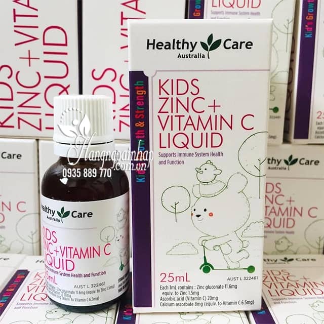 Siro Healthy Care Kids Zinc + vitamin C Liquid 25ml cho bé 9