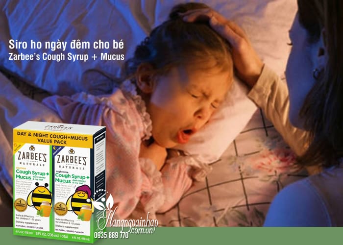 Siro ho ngày đêm cho bé Zarbee’s Cough Syrup + Mucus Mỹ 6