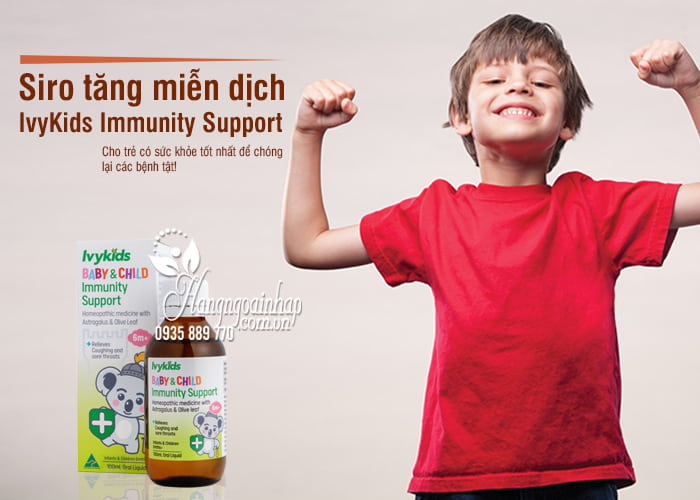 Siro tăng miễn dịch IvyKids Immunity Support trên 6 tháng 1