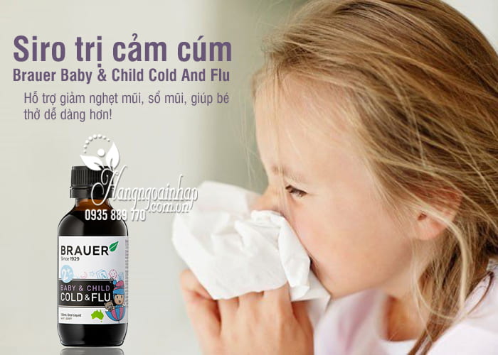 Siro trị cảm cúm Brauer Baby & Child Cold And Flu 100ml 9