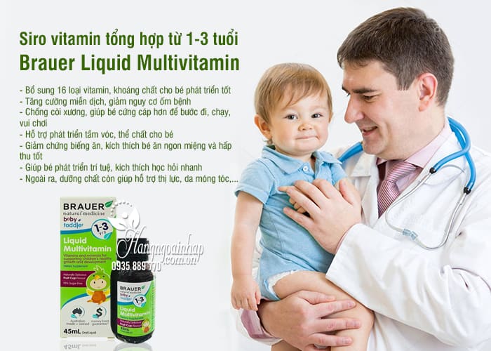 Siro vitamin tổng hợp Brauer Liquid Multivitamin từ 1-3 tuổi 2
