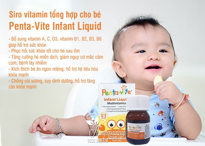 Siro vitamin tổng hợp cho bé Penta-Vite Infant Liquid (0-3 tuổi) 4