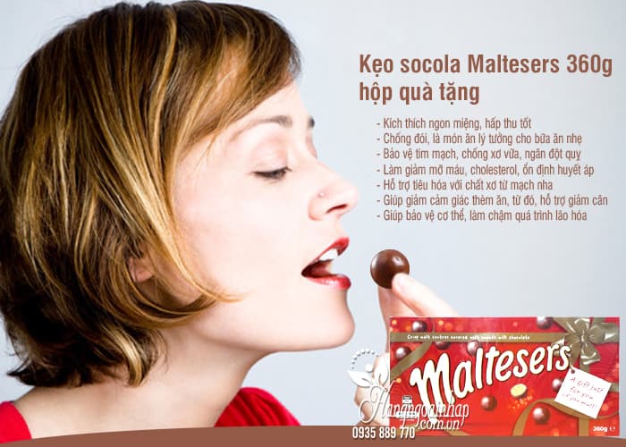 Kẹo socola Maltesers 360g hộp quà tặng chính hãng từ Úc 1