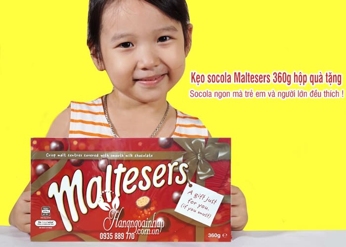 Kẹo socola Maltesers 360g hộp quà tặng chính hãng từ Úc 4