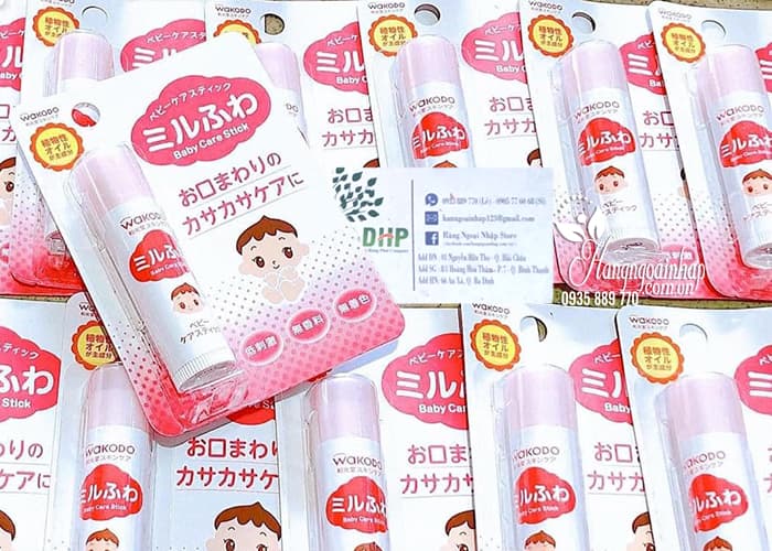Son dưỡng môi cho bé Wakodo Baby Care Stick 5g Nhật Bản 78