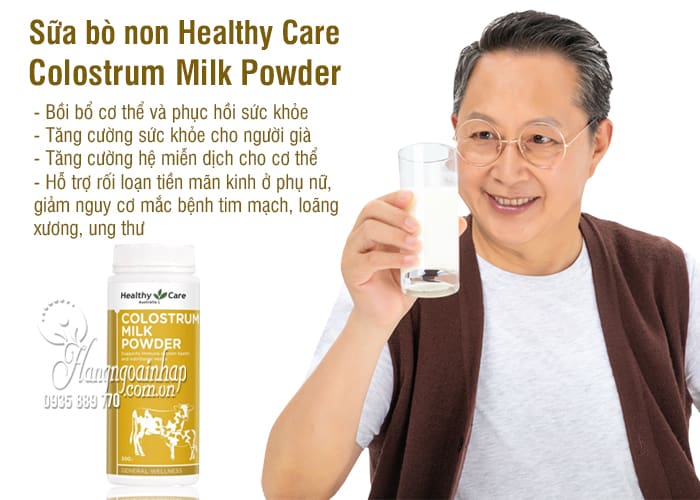 Sữa bò non Healthy Care Colostrum Milk Powder  300g của Úc 0