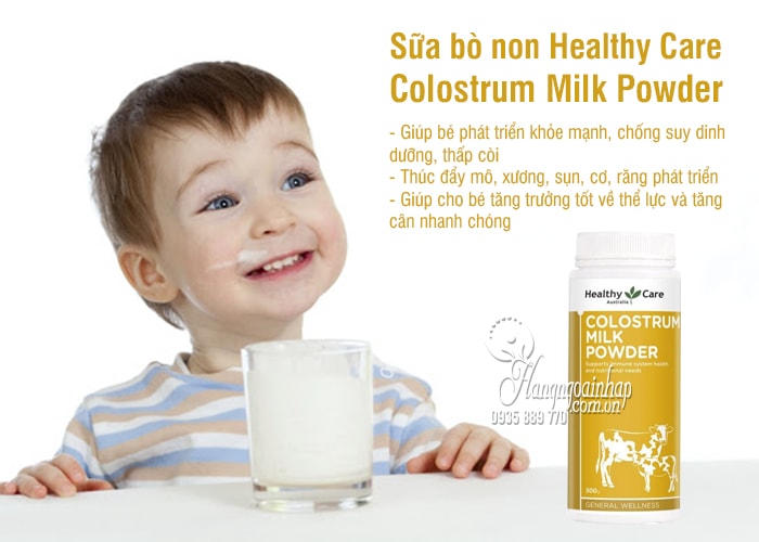 Sữa bò non Healthy Care Colostrum Milk Powder  300g của Úc 7