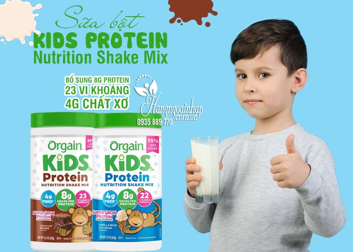 Sữa bột Orgain Kids Protein Nutrition Shake Mix 459g của Mỹ 1