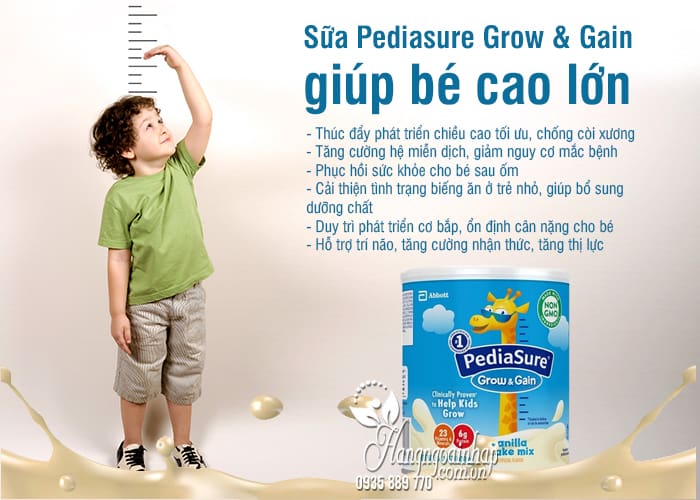 Sữa Pediasure Grow & Gain 400g Mỹ giúp bé cao lớn 2