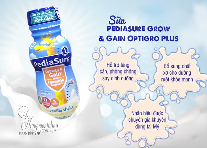 Sữa Pediasure Grow & Gain Optigro Plus 24 chai của Mỹ 66