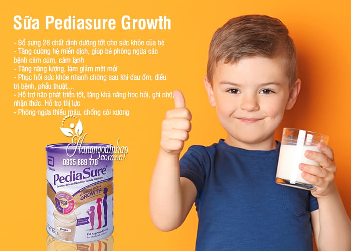 Sữa Pediasure Growth 850g cho trẻ từ 1-10 tuổi của Úc 2