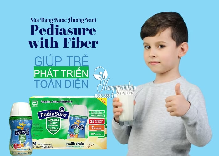 Sữa Pediasure with Fiber dạng nước hương vani của Mỹ 1