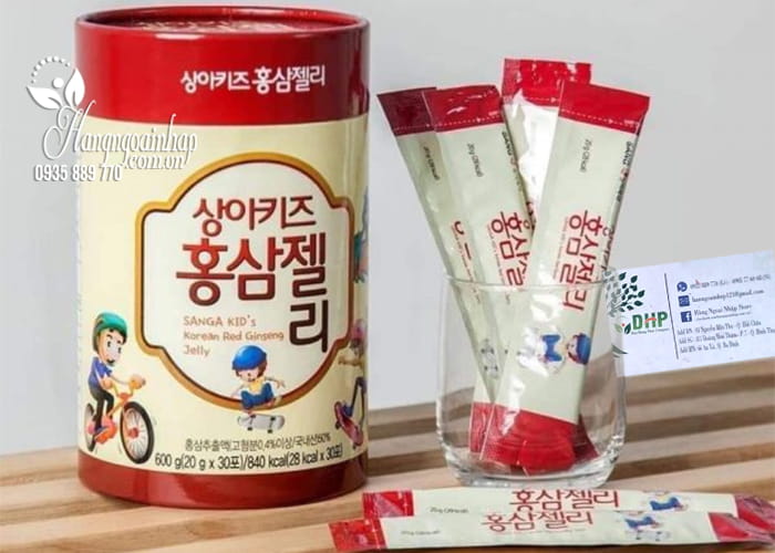 Thạch hồng sâm baby Sanga Kid’s Jelly 600g Hàn Quốc 4