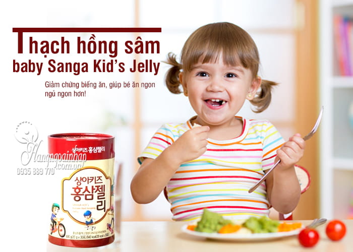 Thạch hồng sâm baby Sanga Kid’s Jelly 600g Hàn Quốc 1