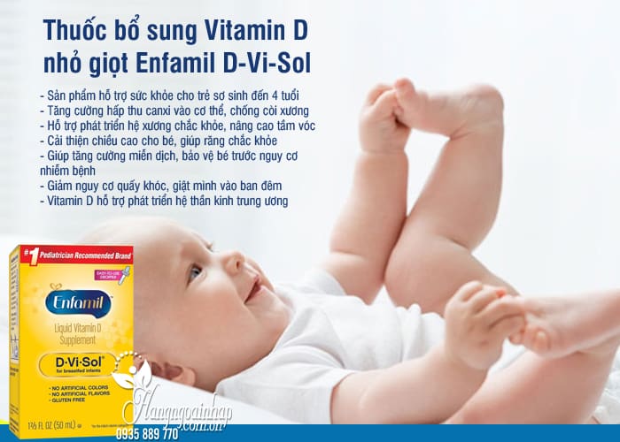 Thuốc bổ sung Vitamin D nhỏ giọt Enfamil D-Vi-Sol cho trẻ em 7