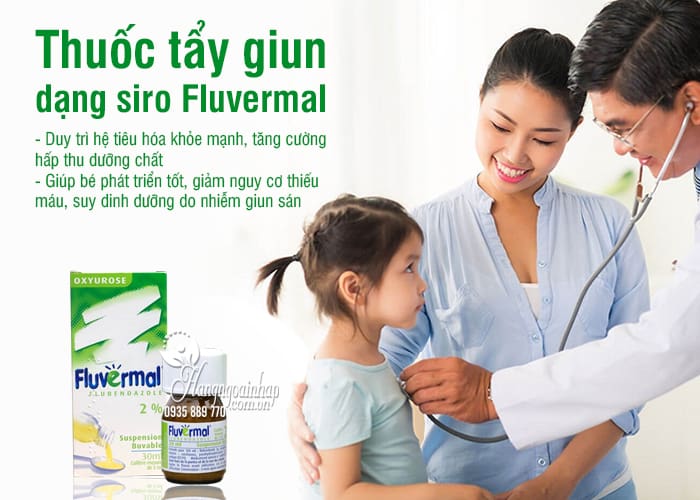 Thuốc tẩy giun Pháp Fluvermal 30ml dạng siro cho bé trên 2 tuổi 4