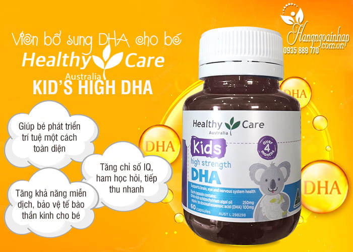 Viên bổ sung DHA cho bé Healthy Care Kid’s High DHA 60 viên 44
