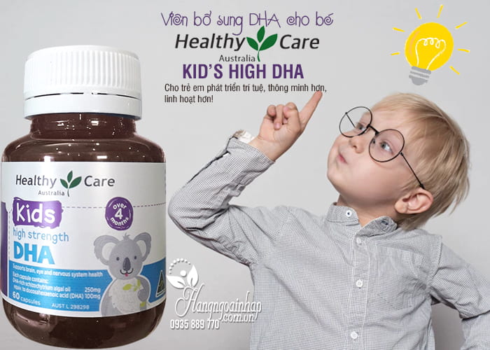 Viên bổ sung DHA cho bé Healthy Care Kid’s High DHA 60 viên 4