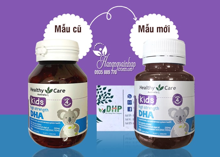 Viên bổ sung DHA cho bé Healthy Care Kid’s High DHA 60 viên 88