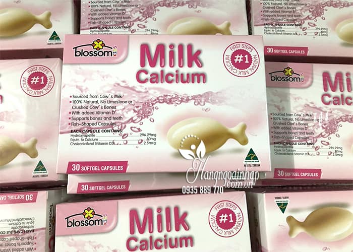 Viên sữa canxi Blossom Milk Calcium của Úc cho trẻ sơ sinh 7