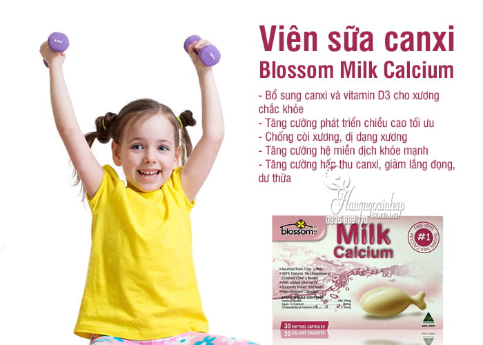 Viên sữa canxi Blossom Milk Calcium của Úc cho trẻ sơ sinh 4