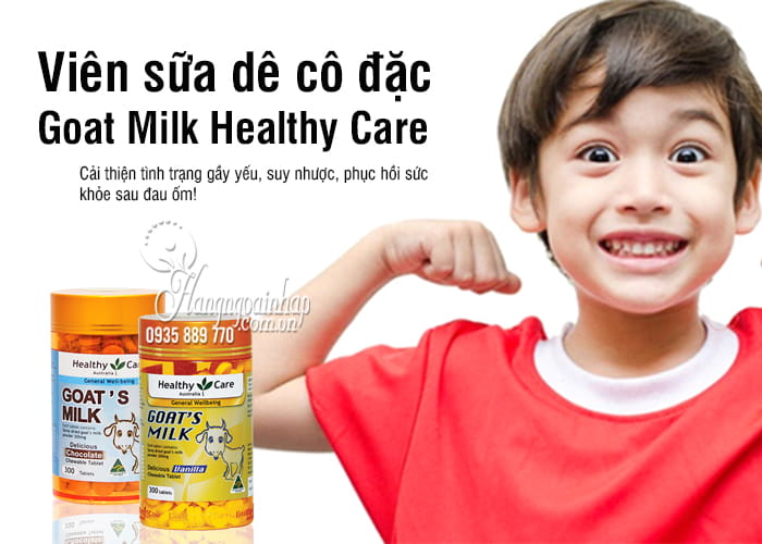 Viên sữa dê cô đặc Goat Milk Healthy Care 300 viên của Úc 1