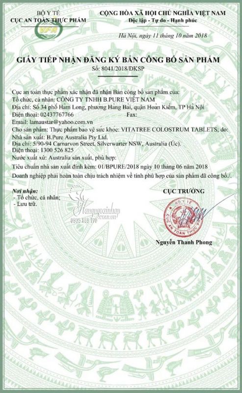 Viên sữa non Vitatree Colostrum 100 Chewable Tablets của Úc 47
