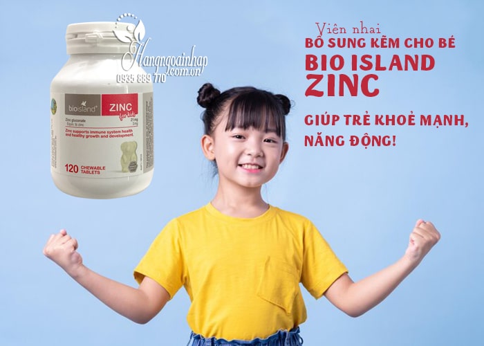 Viên nhai bổ sung kẽm cho bé Bio Island Zinc 120 viên của Úc 12