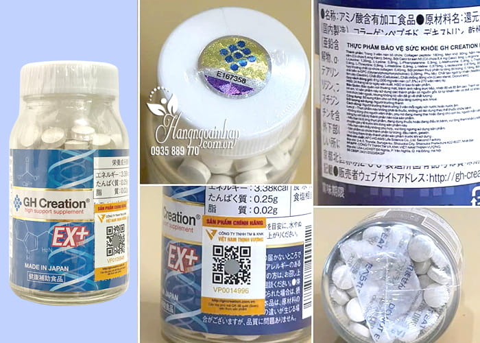 Viên uống hỗ trợ tăng chiều cao GH Creation EX Nhật Bản 90