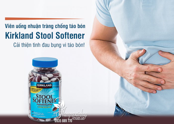 Viên uống nhuận tràng chống táo bón Kirkland Stool Softener 1