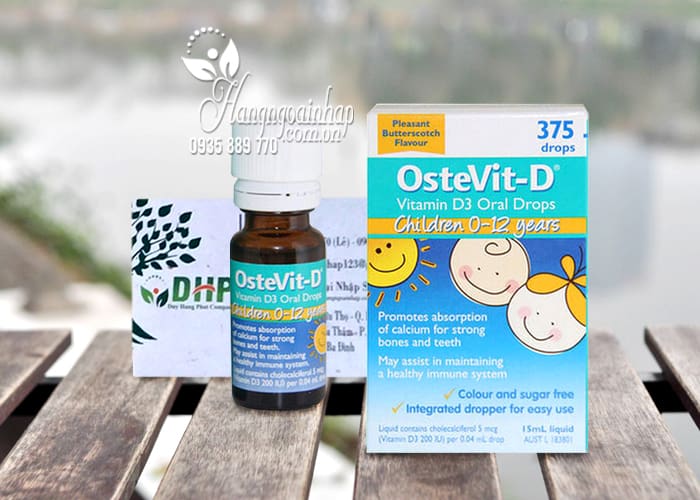 Vitamin D dạng nhỏ giọt Ostevit-D vitamin D3 Oral Drops 0-12 tuổi 1