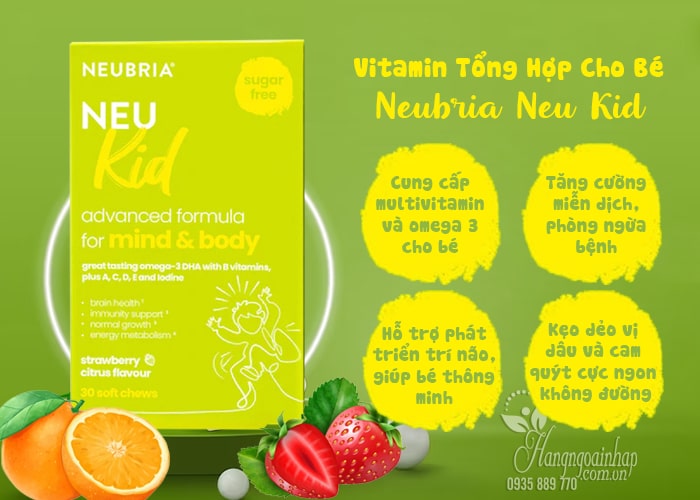 Vitamin tổng hợp cho bé Neubria Neu Kid của Anh 5