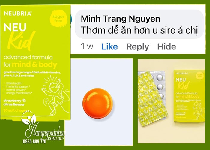 Vitamin tổng hợp cho bé Neubria Neu Kid của Anh 8