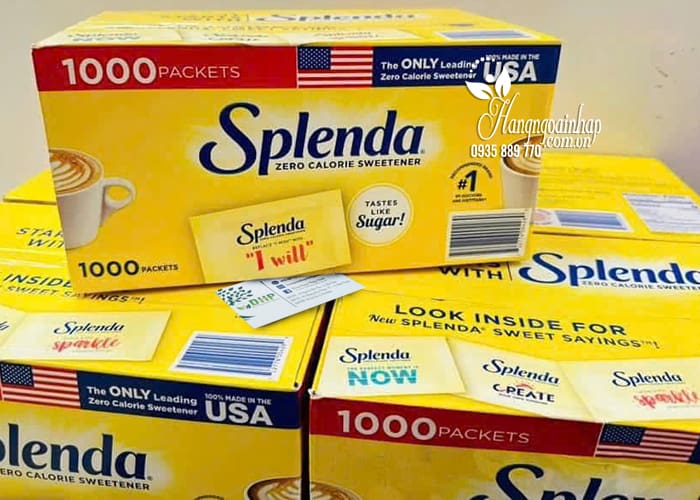Đường ăn kiêng Splenda Zero Calorie Sweetener 1000 Pack 70