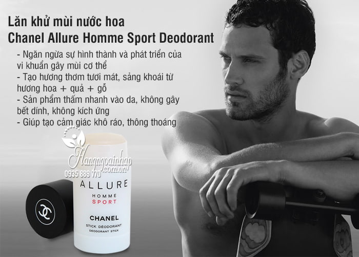 Lăn khử mùi nước hoa Chanel Allure Homme Sport Deodorant