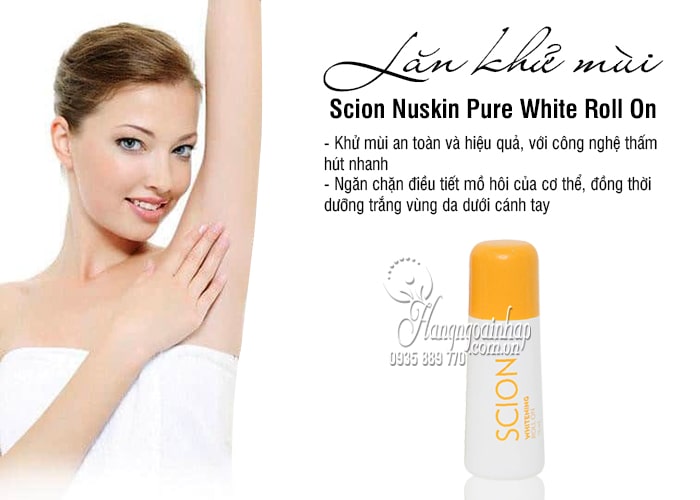 Lăn khử hương thơm Scion Nuskin Pure White Roll On 75ml của Mỹ 8
