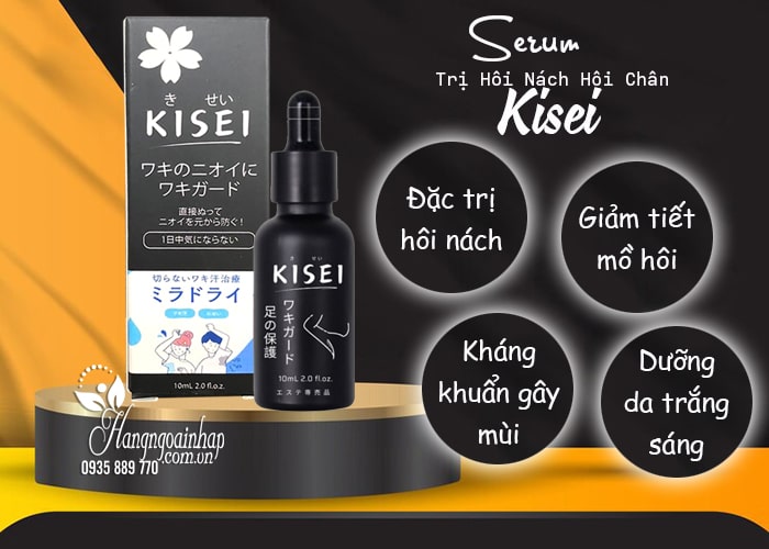 Serum trị hôi nách hôi chân Kisei 10ml chính hãng của Nhật Bản  2