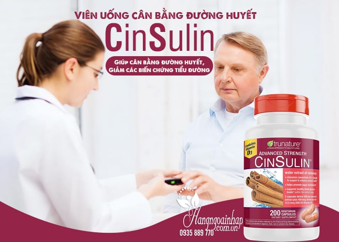 Viên uống cân bằng đường huyết Cinsulin Trunature 200 viên 7