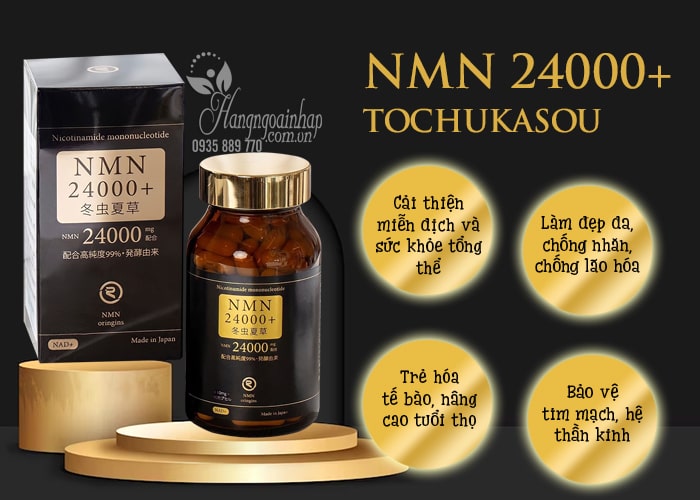 NMN 24000+ Tochukasou của Nhật Bản hộp 90 viên 7