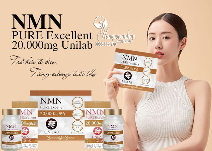 NMN Pure Excellent 20.000mg Unilab Nhật Bản set 2 lọ 1