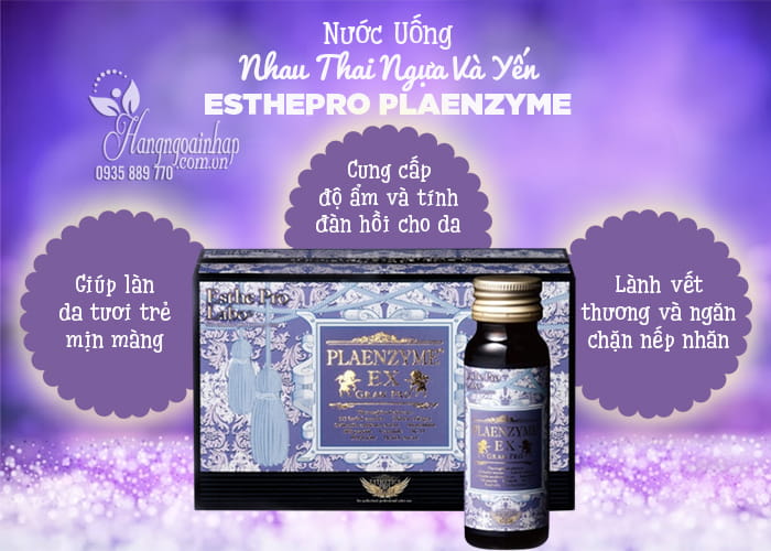 Nước Uống Nhau Thai Ngựa Và Yến EsthePro Plaenzyme u9